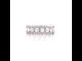 Rose Cut Oval Diamond Eternity Ring