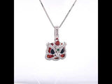 White Dancing Lion Pendant