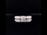 diamond heart eternity ring