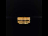 18k yellow gold matte satin finish ring video