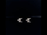 18k white gold diamond lightning earrings video