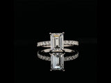 Timeless Emerald cut diamond engagement ring