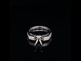 Princess cut double channel setting diamond ring video