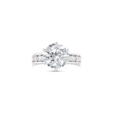 six prong classic channel setting diamond ring