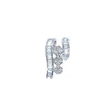 Baguette and princess cut diamond pendant