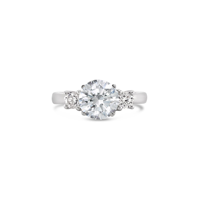 Three stone engagement ring